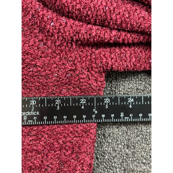 Chico's Knit Sweater Womens Size 3 US XL Burgundy Long Sleeve V-Neck Sequin - Picture 7 of 7